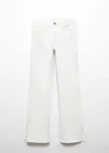 Jean Slim Flat Off White Talla 21 Teen Niñas Mango