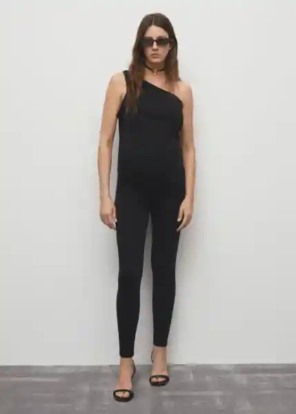 Leggings Mommy Negro Talla S Mujer Mango