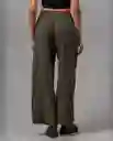 Pantalón Mujer Verde Talla 14 Rifle