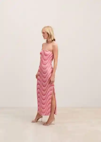 Vestido Seul Rosa Pastel Talla M Mujer Mango