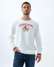 Buzo Hombre Crudo Talla L 889f008 Americanino