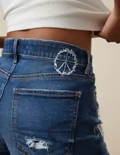 Short Mujer Azul Talla 0 American Eagle 03387730