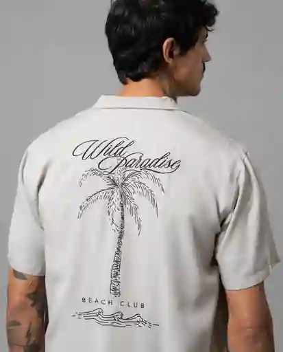 Camisa Hombre Beige Talla M 111G005 Rifle
