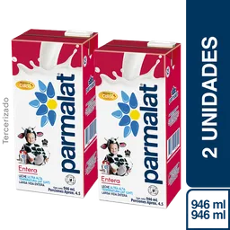 2 x Entera Parmalat Uht x 946 Brik