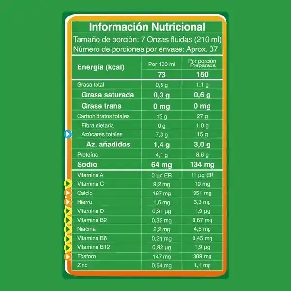 Modificador de leche MILO NUTRI-FIT menos azúcares x 750g