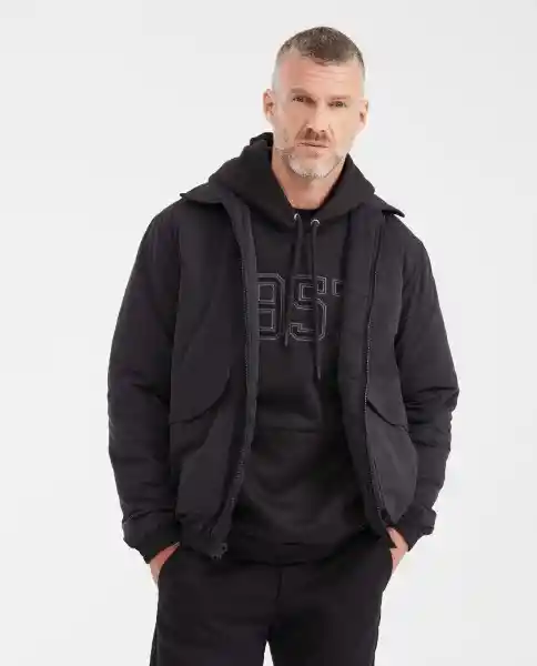 Chaqueta Double Face Negro Sombrio Ultraoscuro Talla L Chevignon