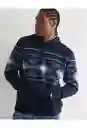 Suéter Hombre Azul Talla SMALL American Eagle