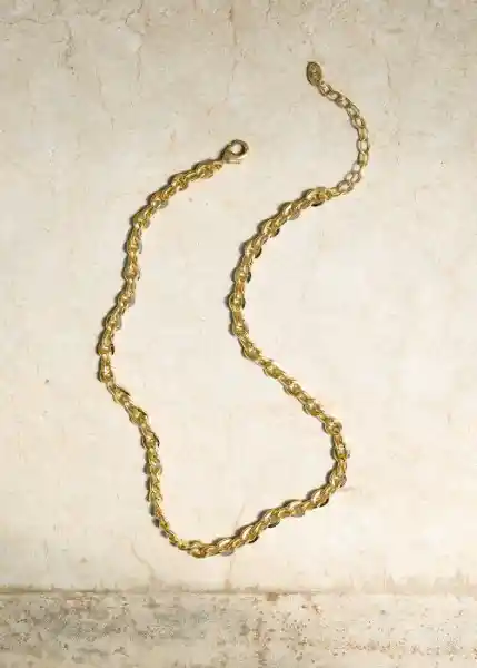 Collar Jolie Oro Talla 99 Mujer Mango