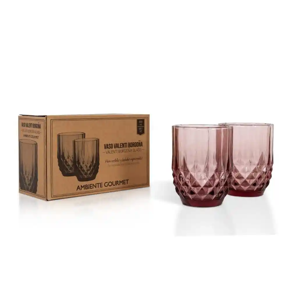 Ambiente Gourmet Vaso Valenti Borgoña 330 mL