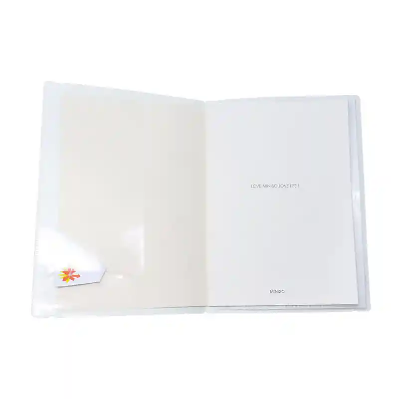 Miniso Cuaderno de Notas B5 Con Carpeta Blanco