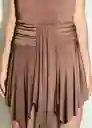 Vestido Moca Marron Talla XS Mujer Mango