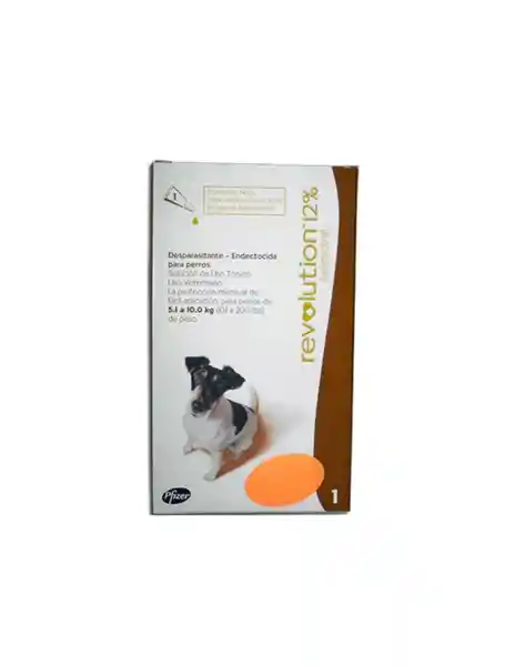 Revolution 12% Antiparasitario Para Perro 5.1 a 10.0 Kg 0.50 mL