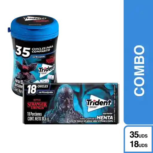 Combo Trident Evup Menta + Trident 35s Botella Menta