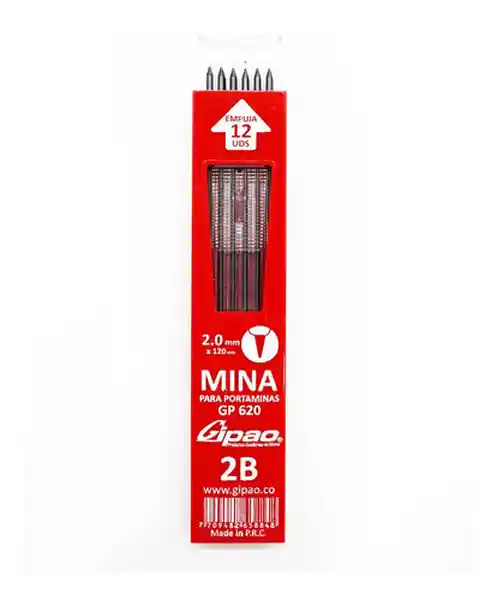 Mina Para Portaminas 2.0 Mm Gp-620 Gipao