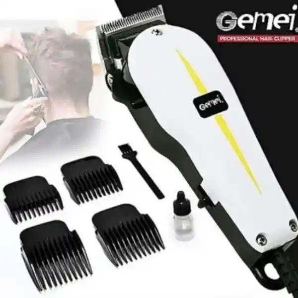 Gemey Máquina de Peluquería Blanco y Negro GM1021