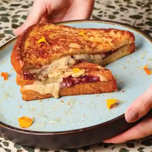 Sanduche de mantequilla de mani