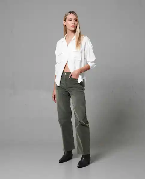Pantalón Mujer Verde 14 262G006_VER176009 Rifle