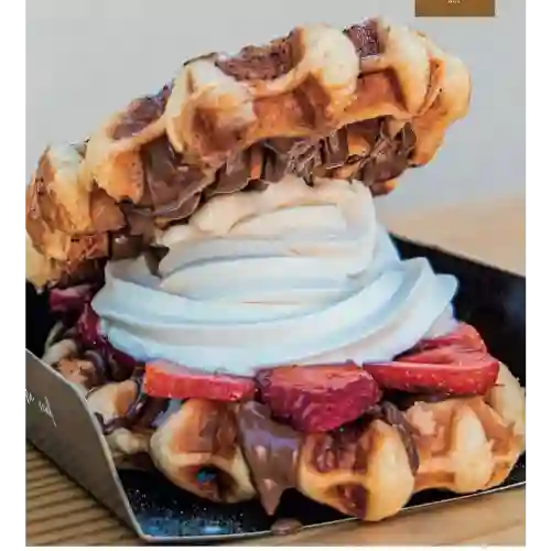 Waffles helado