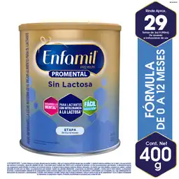 Fórmula Infantil Enfamil Premium Promental Sin Lactosa 400 g