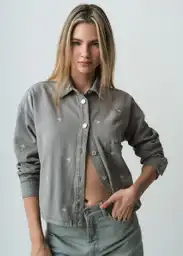 Chaqueta Mujer Nana Verde Calma Medio Talla S 422G377 Naf Naf