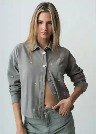 Chaqueta Mujer Nana Verde Calma Medio Talla S 422G377 Naf Naf