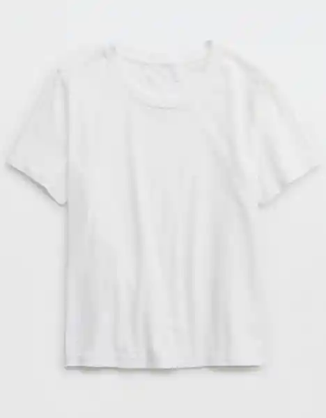 Camiseta Aerie Mujer Blanco T X-SMALL American Eagle