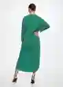 Vestido Esmerald-A Verde Talla M Mujer Mango