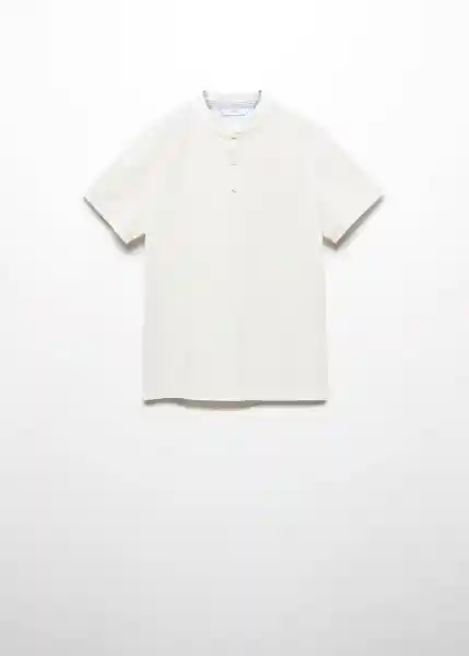 Camiseta Polo Hanoi6 Offwhite Talla 08 Niños Mango