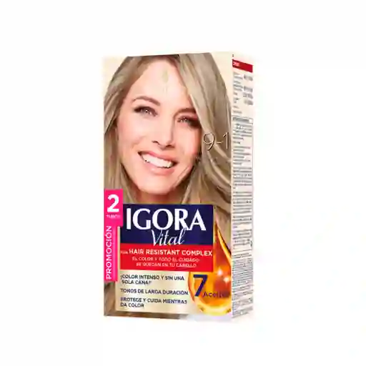 Igora Tinte Vital Rubio Extra Claro Cenizo 9-1 100 mL