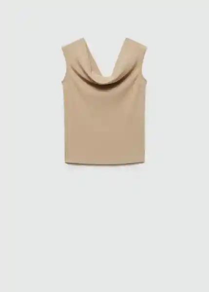 Top Alexis Beige Talla L Mujer Mango