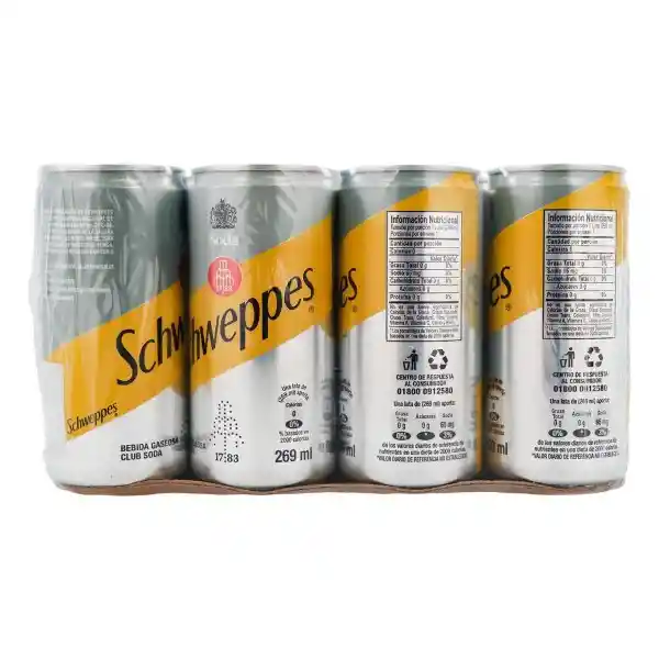 Schweppes Soda Lata 269Ml X 12 Unds