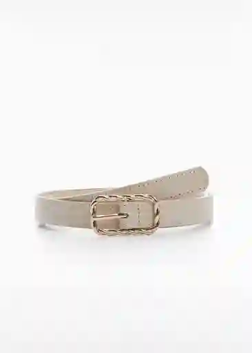 Cinturón Polina Crudo Talla M Mujer Mango