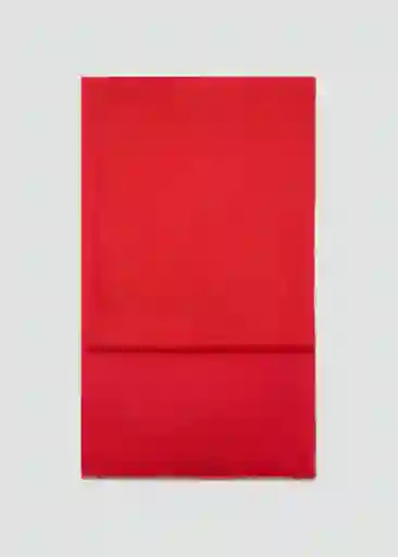 Fular Givy Rojo Talla 99 Mujer Mango
