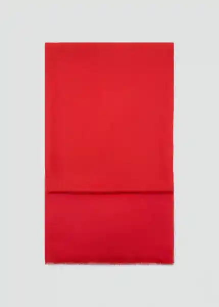 Fular Givy Rojo Talla 99 Mujer Mango