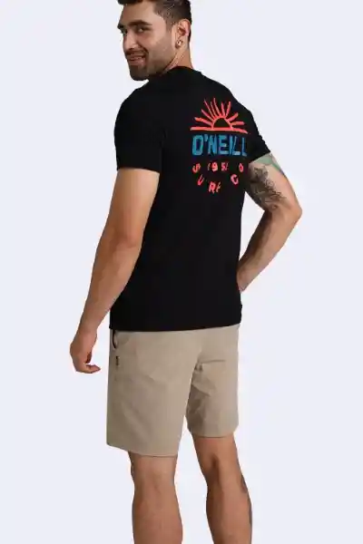 Camiseta Blockhead Hombre Color Negro Talla L Oneill