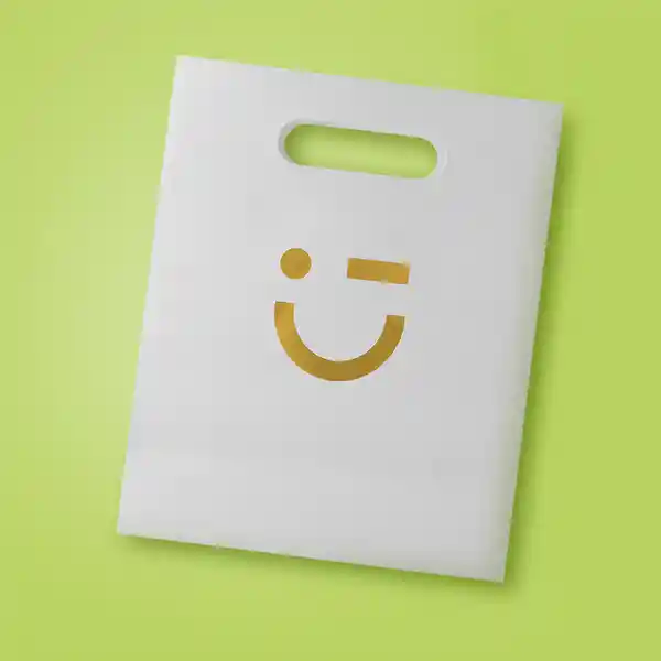 Bolsa de Regalo Grande Serie Silver Gray Miniso