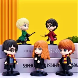 Figura De Colección Harry Potter, Ron, Hermione, Draco