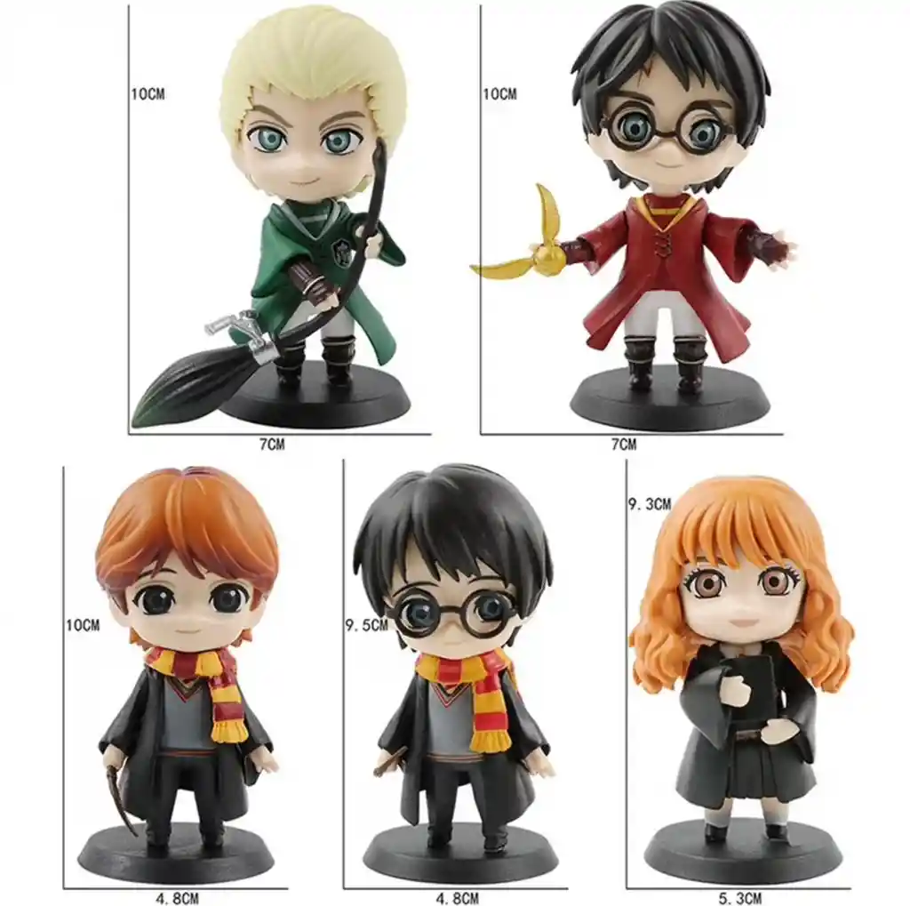 Figura De Colección Harry Potter, Ron, Hermione, Draco