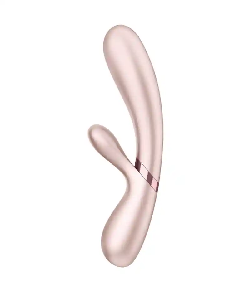 Satisfyer Vibrador Con App Doble Estimulacion / Efecto Calor Hot Lover Oro Rosa