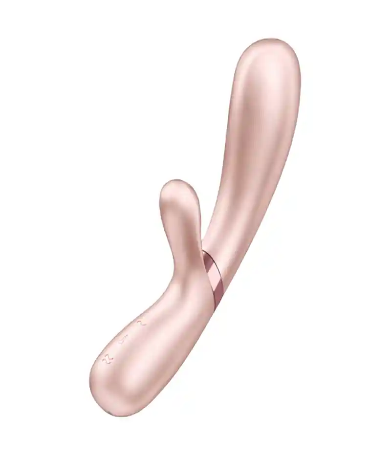 Satisfyer Vibrador Con App Doble Estimulacion / Efecto Calor Hot Lover Oro Rosa