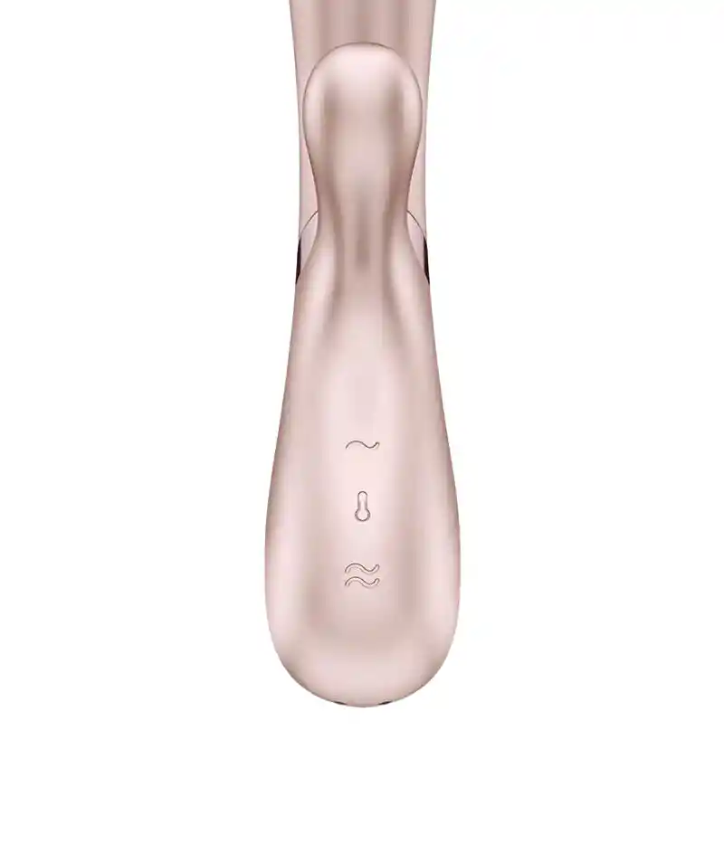 Satisfyer Vibrador Con App Doble Estimulacion / Efecto Calor Hot Lover Oro Rosa