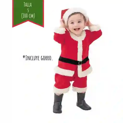 Disfraz Navidad Papá Noel Infantil S (100 Cm)
