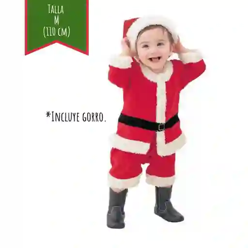 Disfraz Navidad Papá Noel Infantil M (110 Cm)