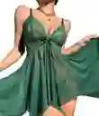 Talla L - Baby Doll Emma Con Panty Verde