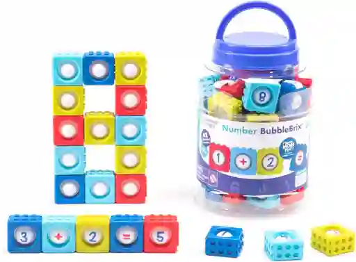 Juego Bloques Montessori Números Sensorial Niños Niñas