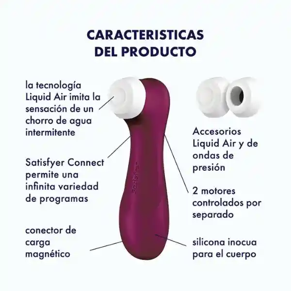 Satisfyer Pro 2 Generation 3 Con App Succionador De Clitoris Con Vibración Vinotinto