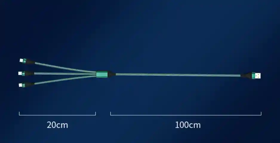 Cable Carga Universal Carga Rápida 3ra Generación Acordonado