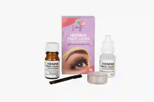 Henna Para Cejas Vanity X 3 G Cafe Claro, Cafe Mediano, Cafe Oscuro, Negro, Chocolate.