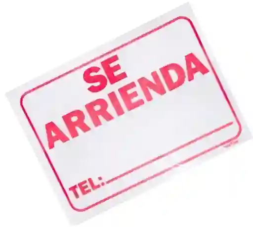 Aviso "se Arrienda" Pequeño