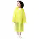Carpa Capa Niños Impermeable Lluvia Eva Capota Cordones Amarillo